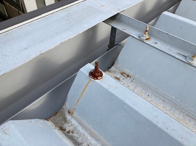 ボルトが錆びている